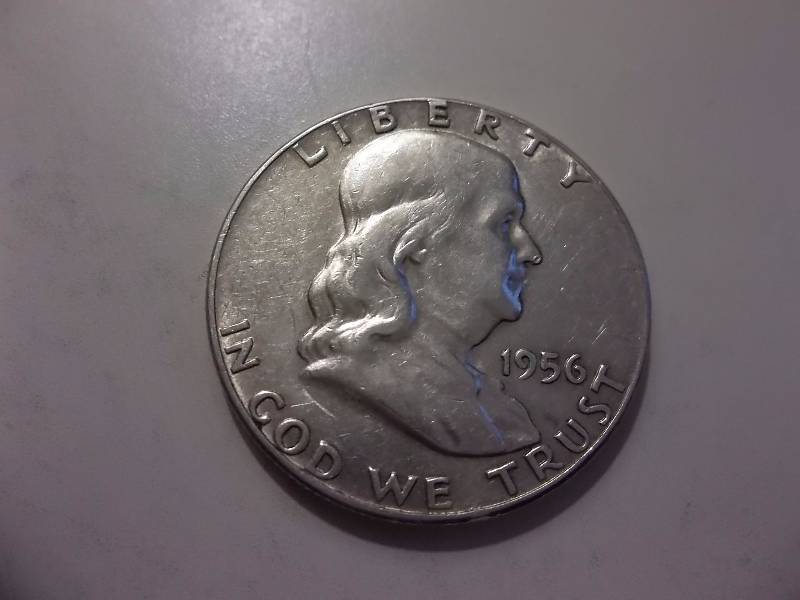 1956 Franklin Half Dollar Very High Grade BU