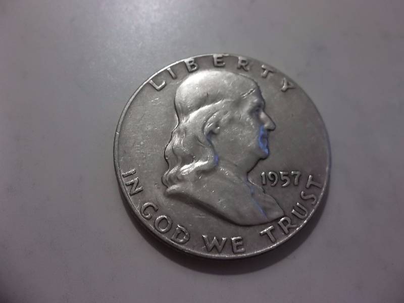 1957  Franklin Half Dollar Very High Grade