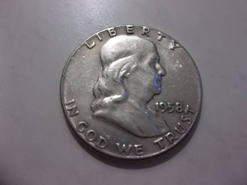 1958  Franklin Half Dollar Very High Grade