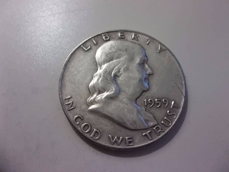 1959 D Franklin Half Dollar Better Grade