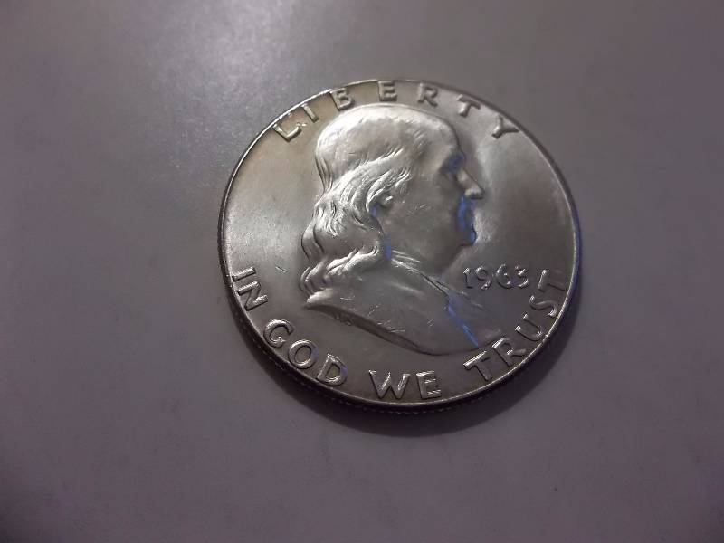 1963  Franklin Half Dollar Very High Grade MS Full Bell