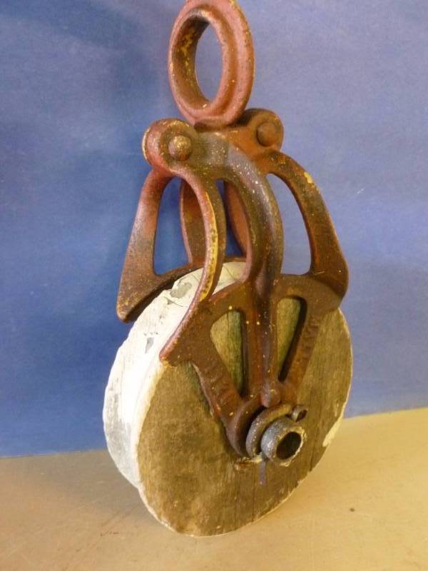lot 80 image: Vintage Barn Pulley