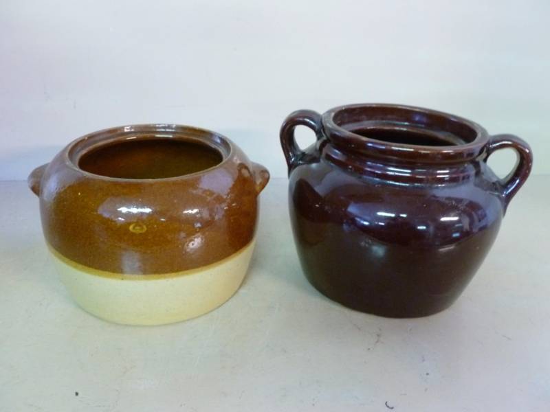 lot 92 image: Vintage Bean Pots