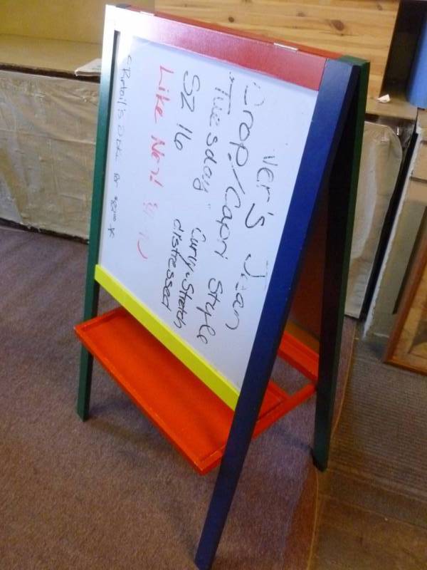lot 172 image: Dry Erase Sidewalk Easel Sign