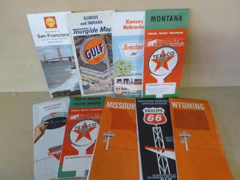 lot 249 image: Vintage Road Maps