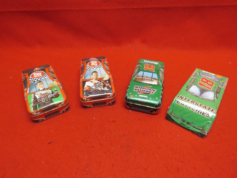 lot 436 image: Collectible Nascar Tins