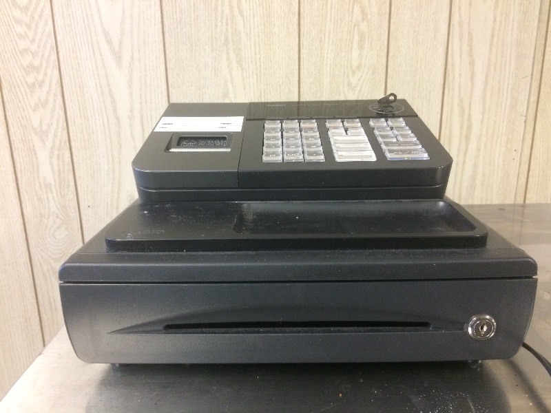 lot 5 image: CASIO PCR-T280 CASH REGISTER