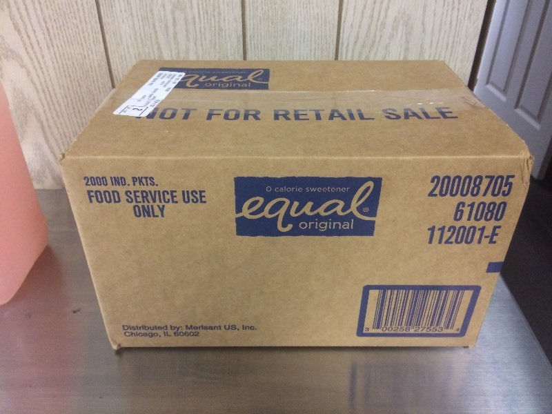 lot 24 image: 2000 INDIVIDUAL PACKETS EQUAL SUGAR