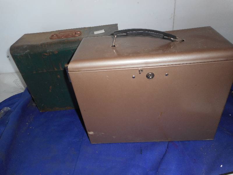 2 STEEL FILE BOXES
