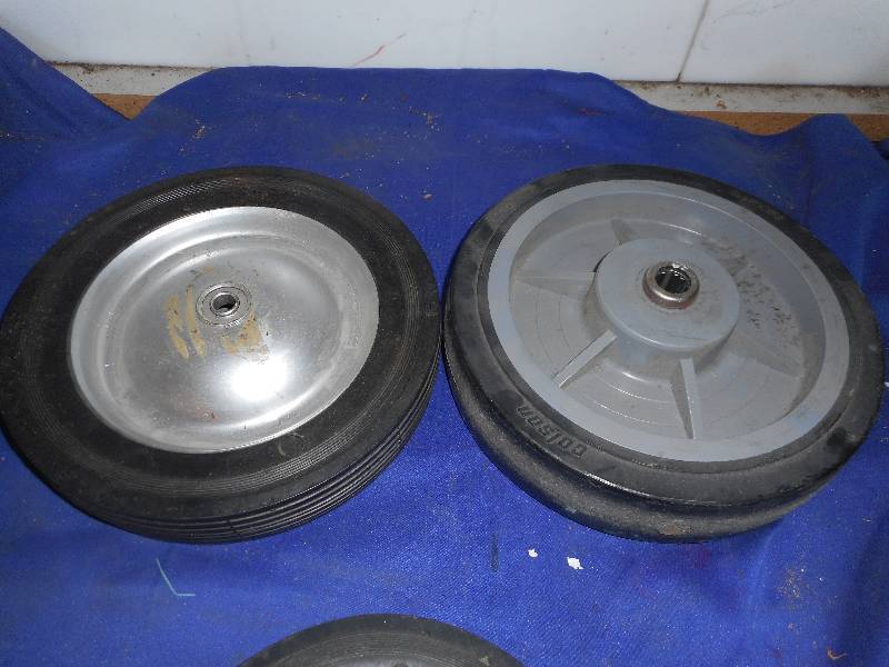 3 HARD RUBBER TIRES