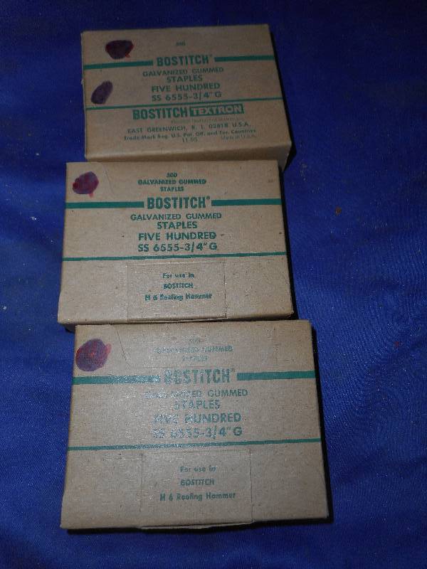 3 BOXES OF 500 CNT BOB STITCH STAPLES