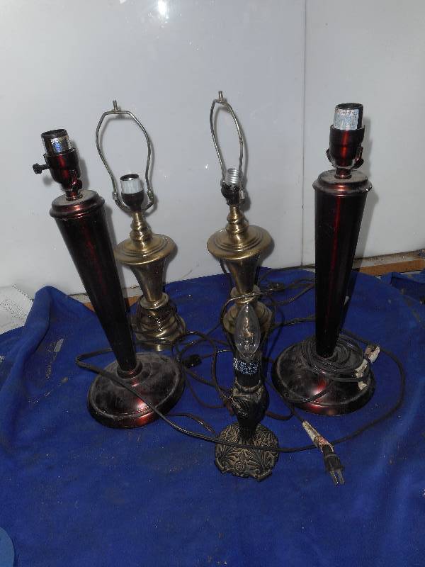 5 TABLE LAMPS