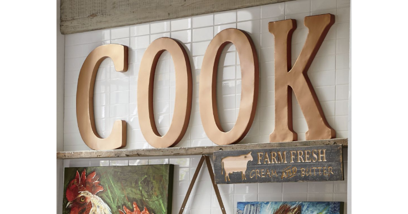 Gold Cook Letters open box Retail $...