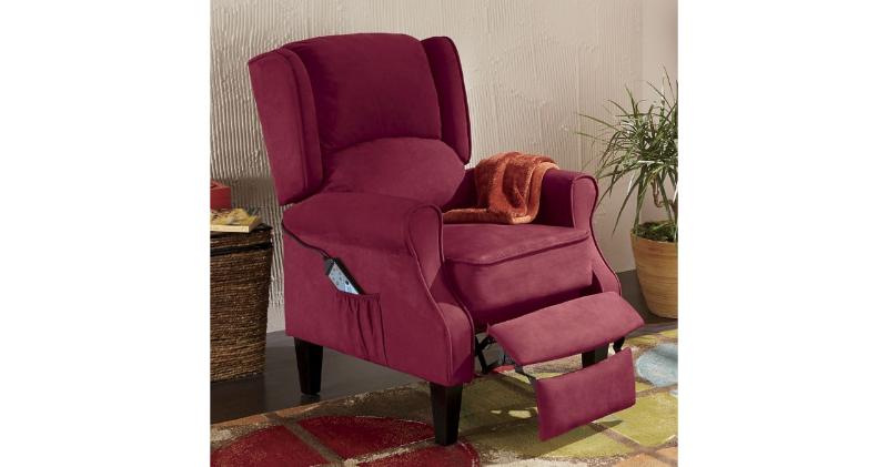 Heated Massage Wingback Recliner op...