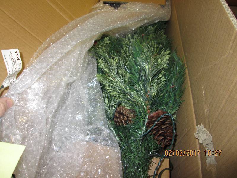 4 ft Cashmere Tree with LED Lights,...