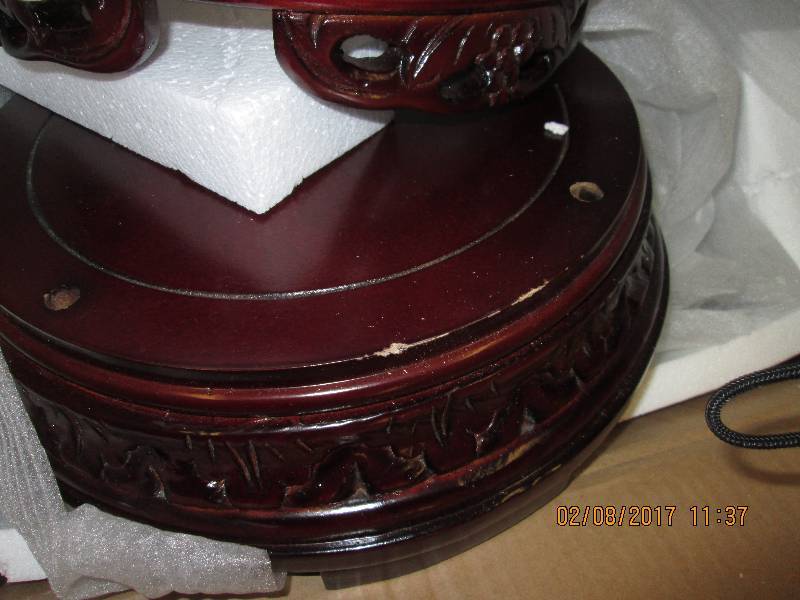 Grape Hand-Carved Stand open box, r...