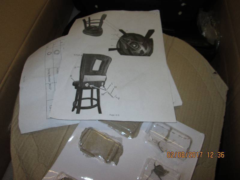 Stool with Cutout Back open box Ret...