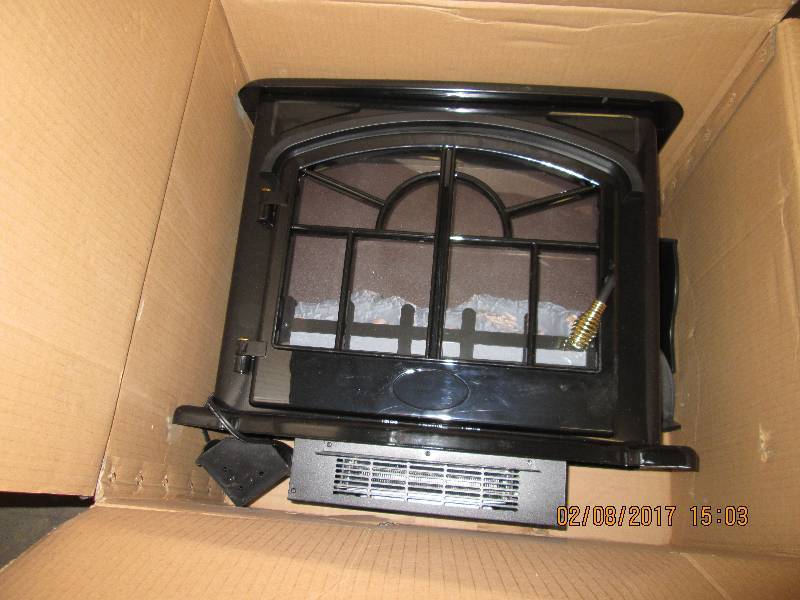 Vintage-style Electric Fireplace op...