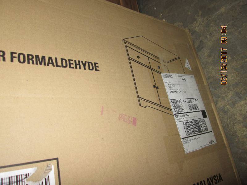 White Kitchen Storage or Microwave ...