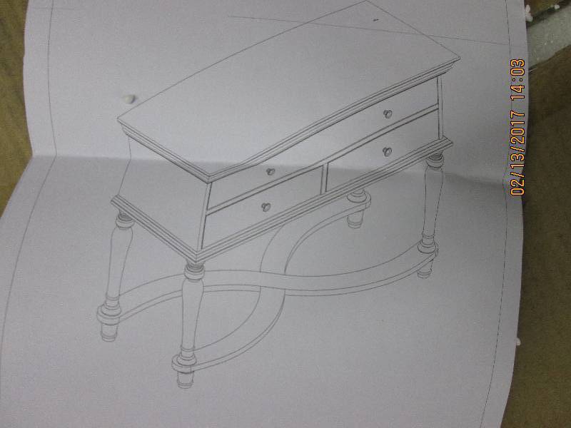 Black Console Table open box Retail...