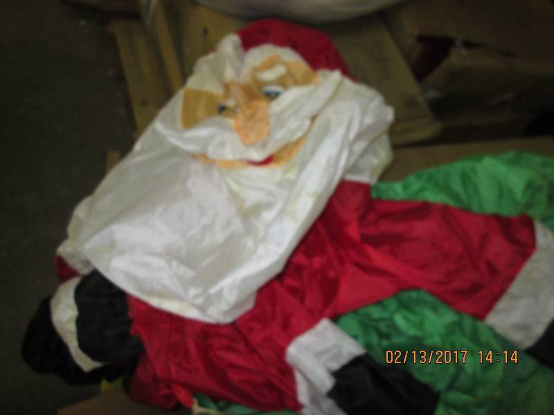 Santa Inflatible, open box, unteste...
