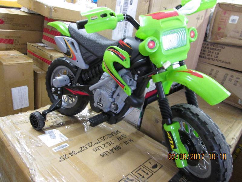Green Ride on Motorcycle - out of b...