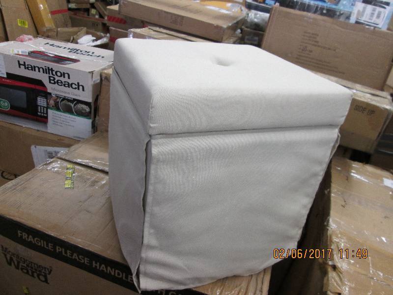 Storage Ottoman  open box ...