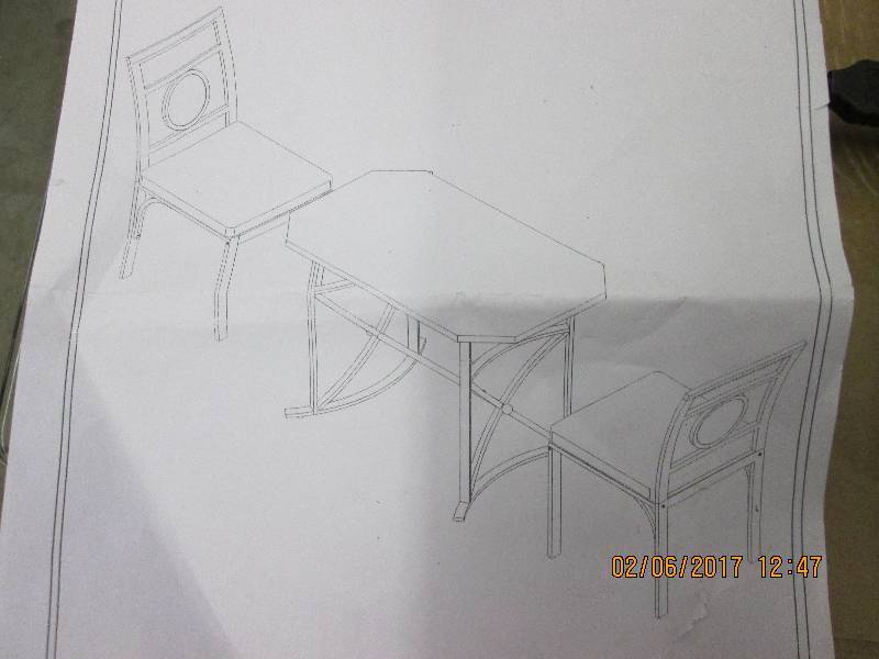 3 Piece BistroDining Set open box ...