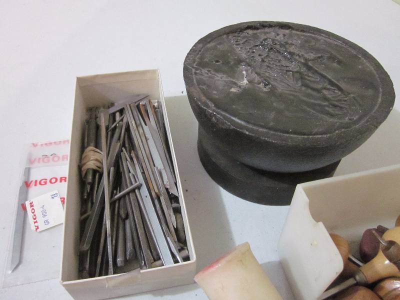 Stamps, Engravers, Burnishers, Hammers, & Pitch Pot