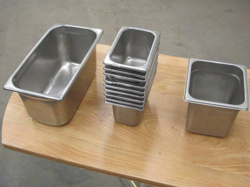 lot 55 image: Lot of Stainless Steel Food Prep Containers