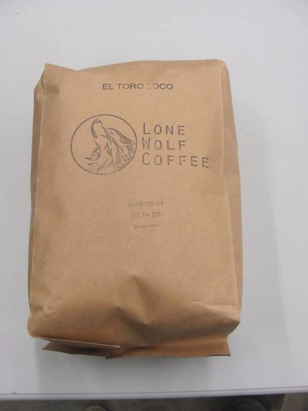 lot 173 image: 5 LB Unopened Lone Wolf Coffee Bag of Espresso