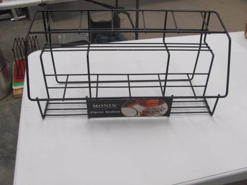 lot 176 image: Flavor Station Syrup Bottle Rack