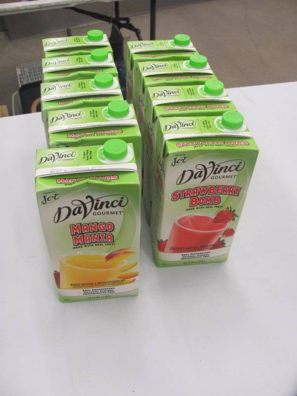 lot 177 image: Lot of Nine Non Expired Unopened 64 OZ Smoothie Mixes