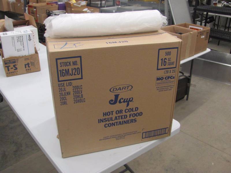 lot 202 image: 500 Count Unopened 16 OZ HotCold Insulated Food Containers