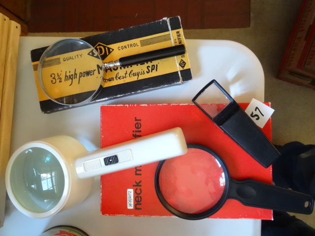 lot 57 image: 4 magnifiers...