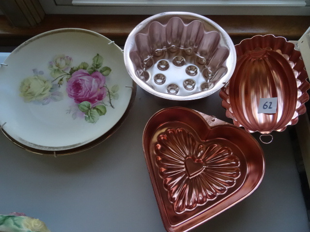 lot 62 image: Copper jello molds. 3 count. Collec...