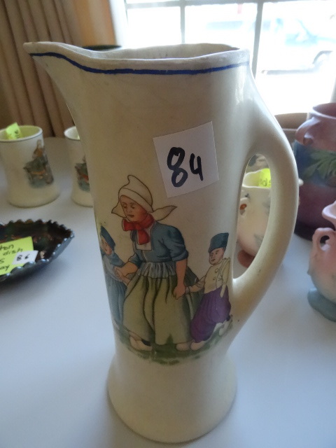 lot 84 image: Roseville pottery. Dutch pitcherta...