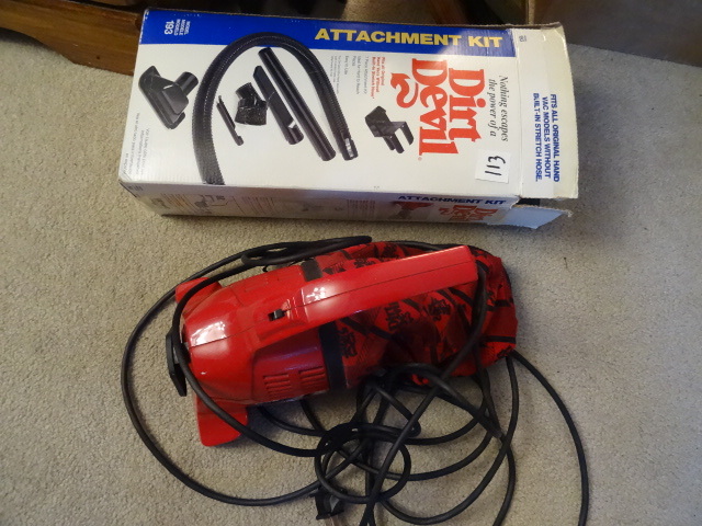 lot 113 image: Dirt Devil with attachments. Works ...