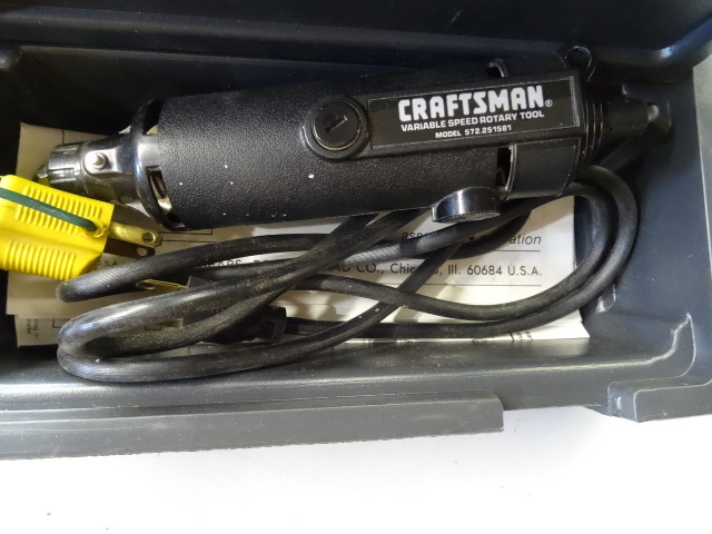 lot 163 image: Craftsman variable rotary tool with...