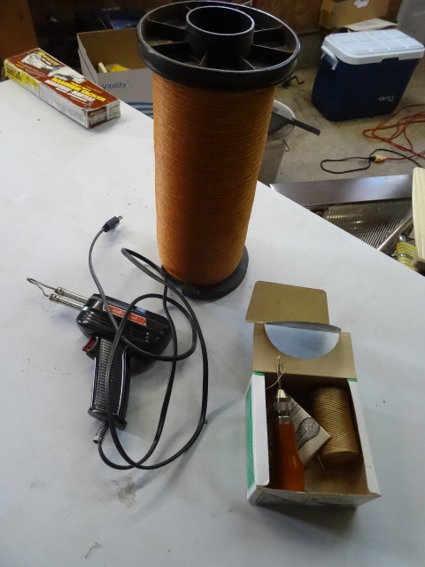 lot 195 image: Roll of kite string. Speede stitche...
