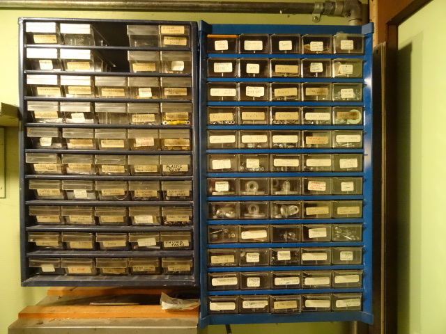 lot 227 image: 3 hardware cabinets. With misc hard...