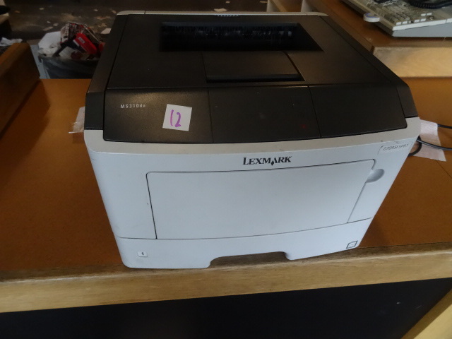 lot 12 image: Lexmark MS310dn Laser printer. ...