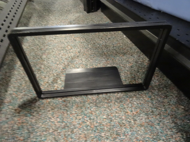 lot 28 image: Bin full of plastic display signs. ...