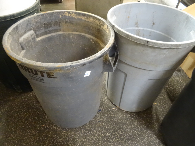 lot 64 image: 2 large garbage cans...