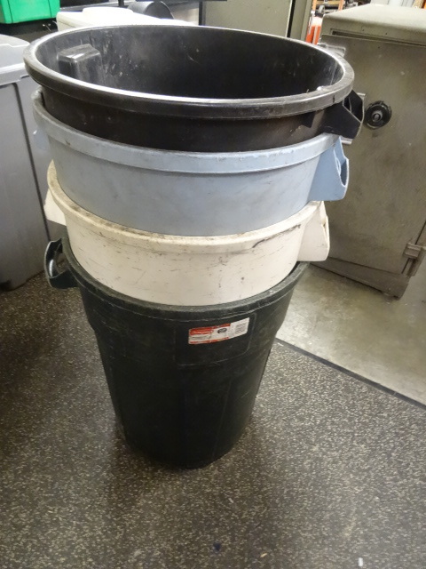 lot 71 image: 4 large garbage cans...