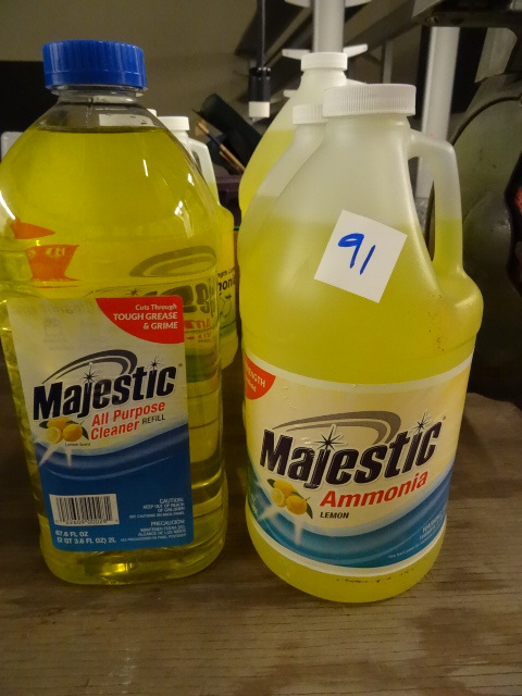 lot 91 image: Majestic Ammonia with lemon. 3 gals...