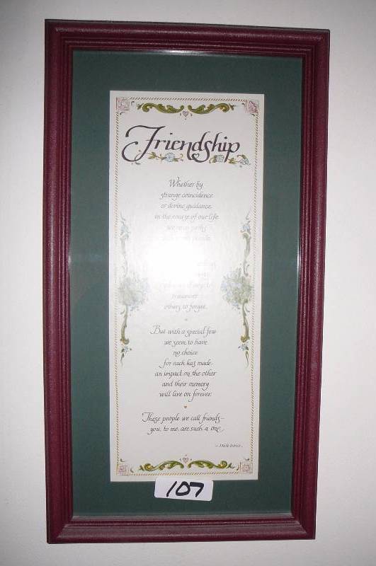 lot 107 image: Friendship picture 11 12 x 21 12
