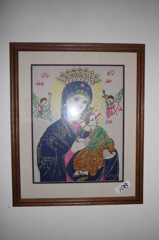 lot 108 image: Mother Mary 19 12 x 24