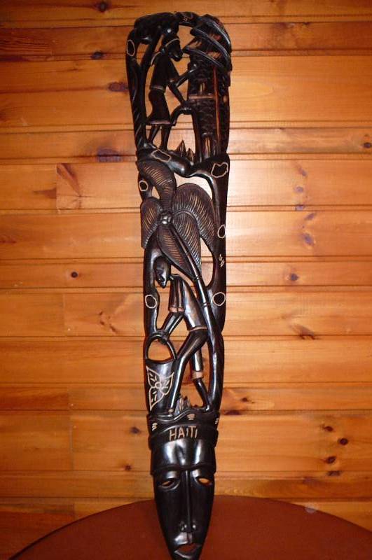 lot 176 image: Haiti Wood Carving 52 tall