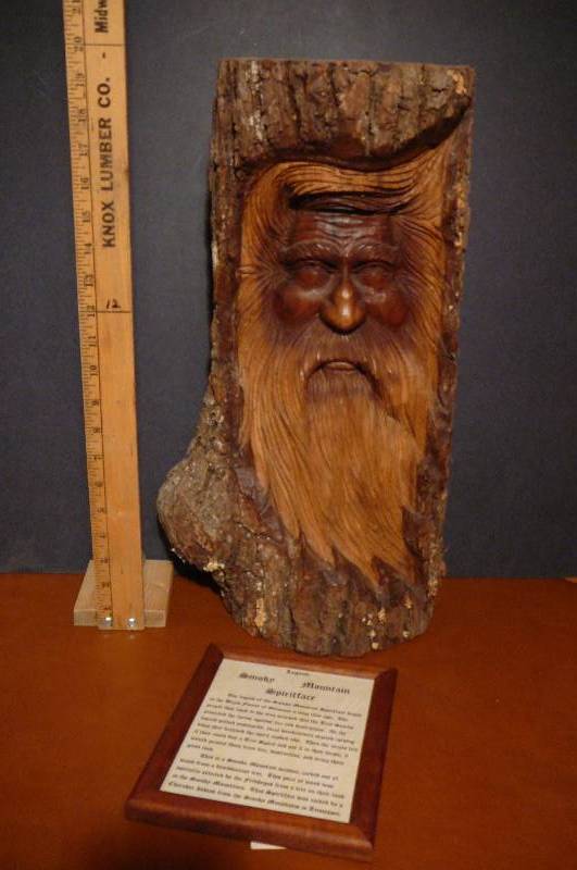 lot 204 image: Smoky Mountain Spirt Face by E Weers
